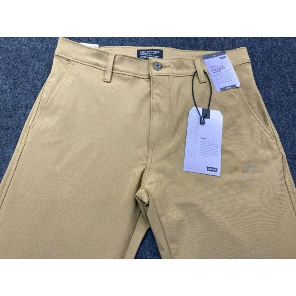 Levi's XX Chino Standard Taper Men 31x32 Tan Tech High Stretch Quick Dry Pants
